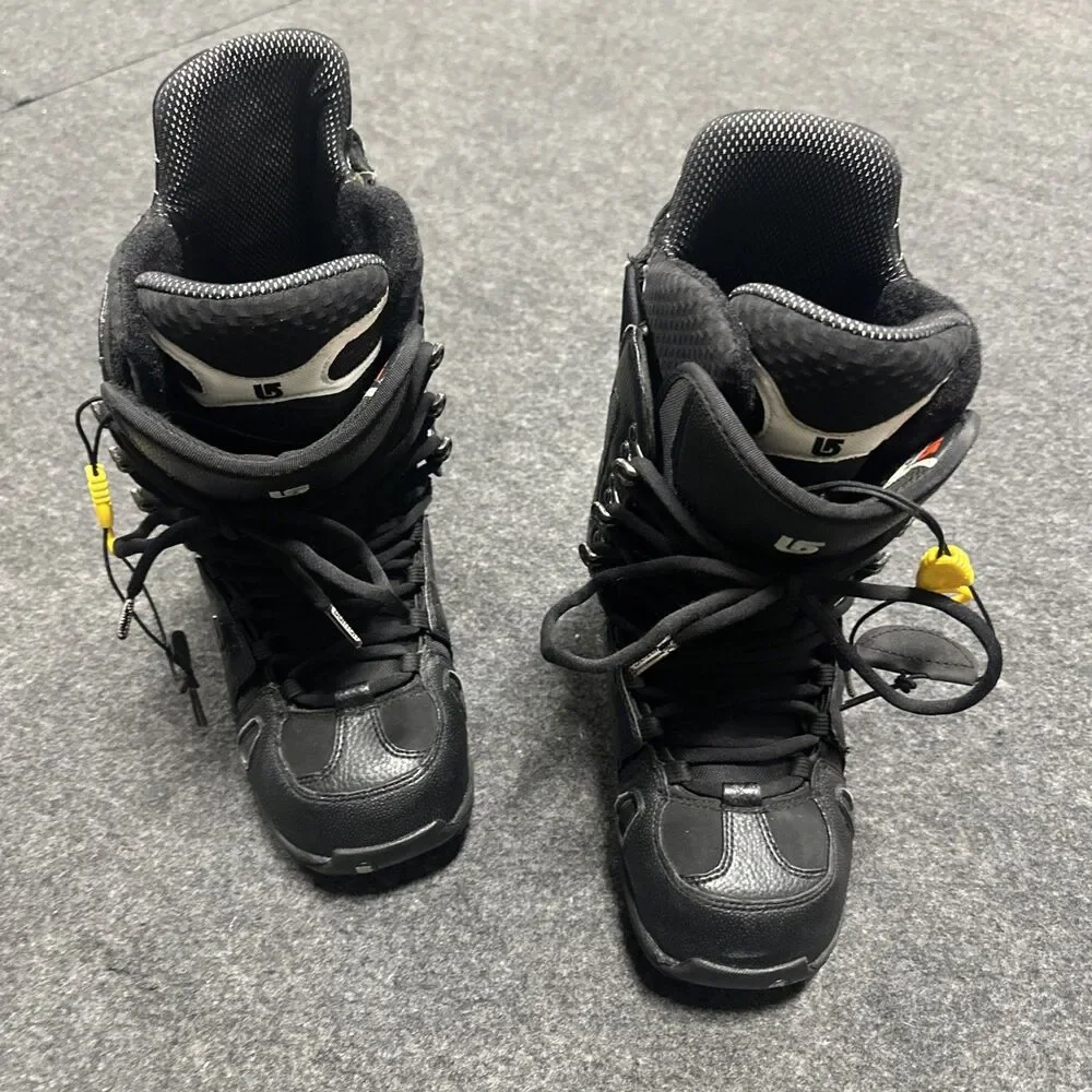 BURTON HAIL SNOWBOARD BOOTS BLACK  MEN SIZE 9